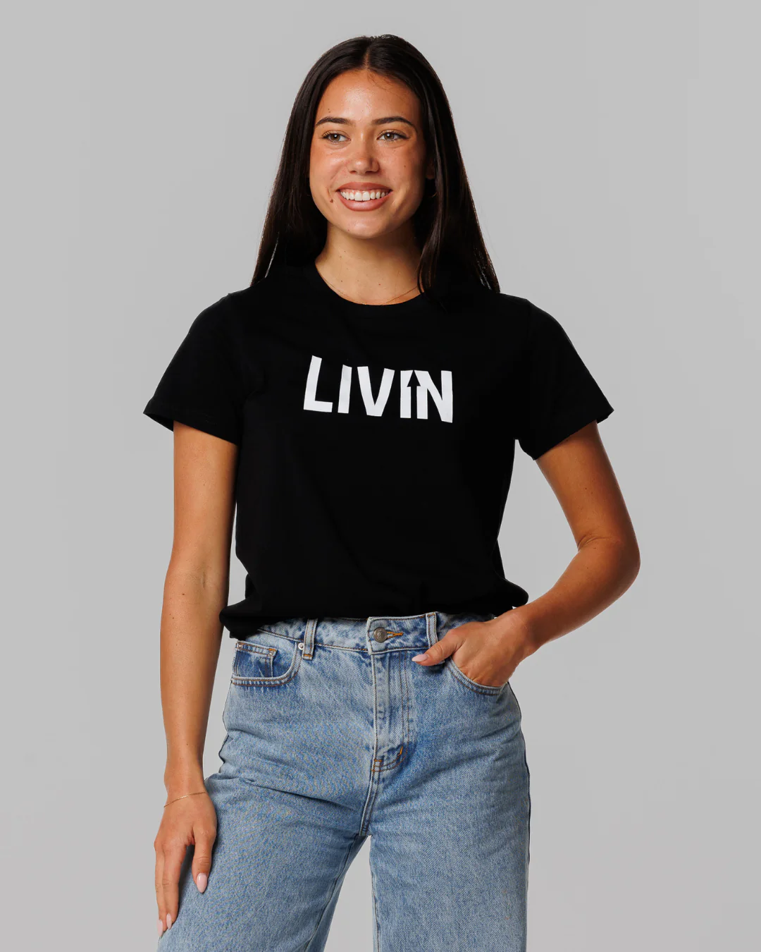 LIVIN Logo Tee Womens - Image 3