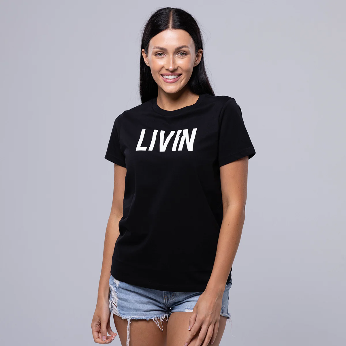 LIVIN Logo Tee Womens - Image 6