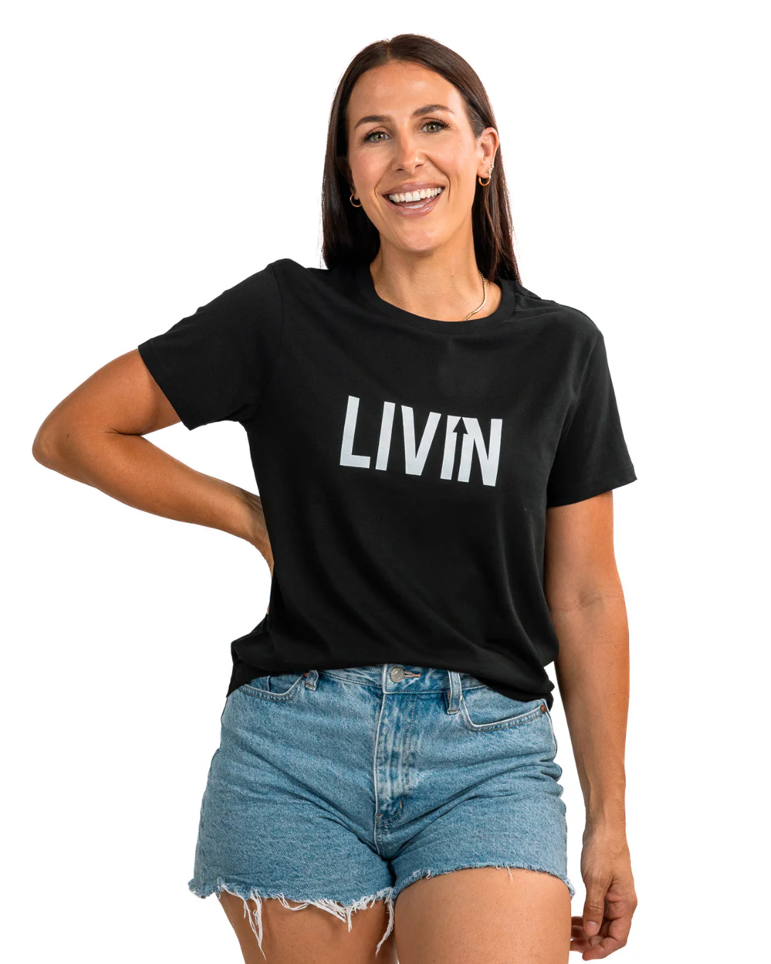 LIVIN Logo Tee Womens - Image 7