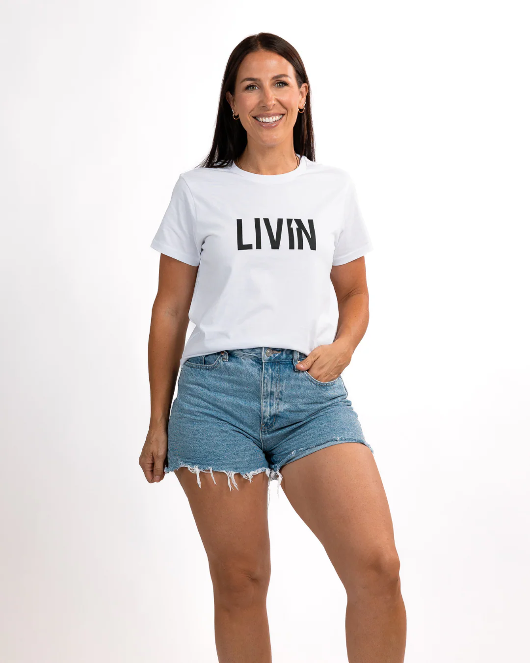 LIVIN Logo Tee Womens - Image 3