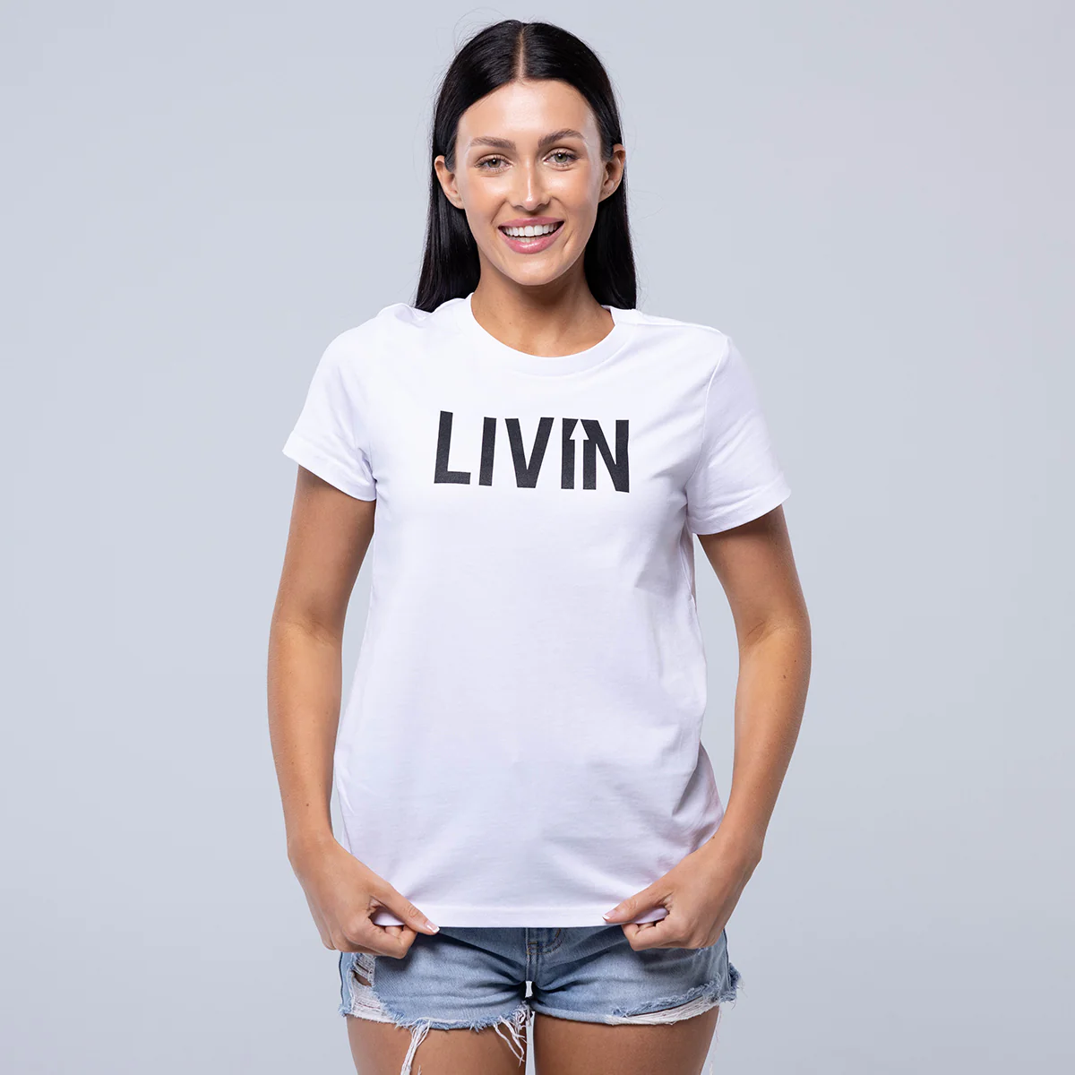 LIVIN Logo Tee Womens - Image 4