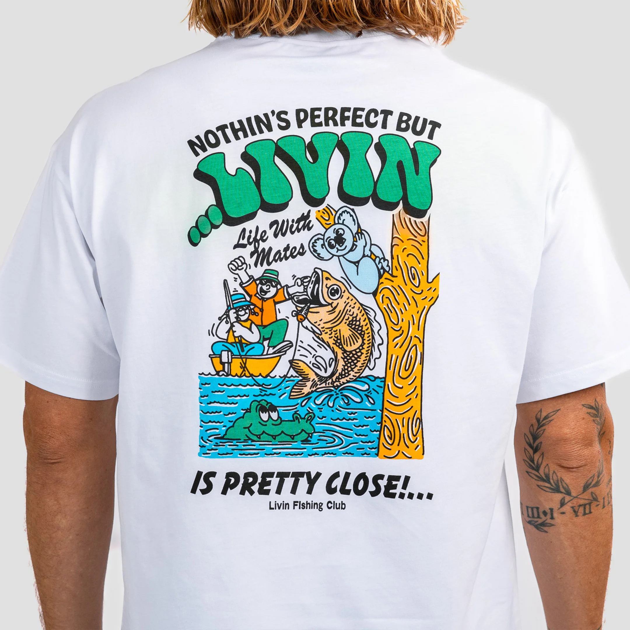 LIVIN Fishing Club Tee - Image 3